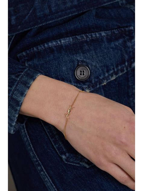 yves saint laurent gold bracelet|yves saint laurent leather bracelet.